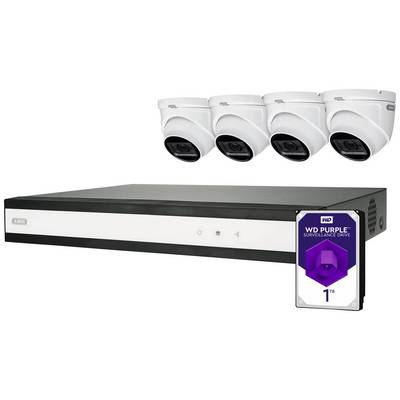 Sigurnosni kamerasustav s rekorderom i tvrdom diskom; četiri nadzorne kamere, videorekorder i 1 TB tvrdi disk za nadzor.