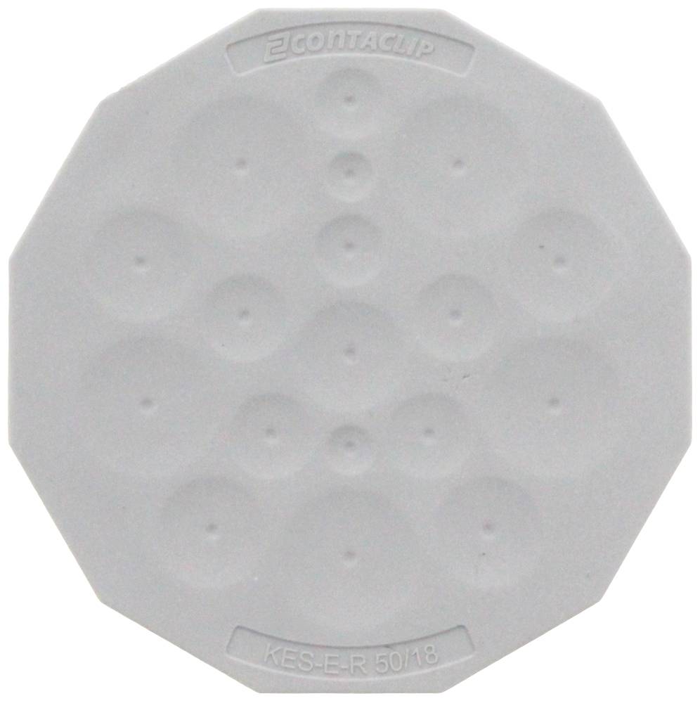CONTA-CLIP KES-E-R 50/18 B GR Kabelinvoering Met doordringbaar membraan Diameter montagegat 50 mm Klem-Ø (max.) 12.0 mm Plaatdikte (max.) 4 mm Thermoplastisch