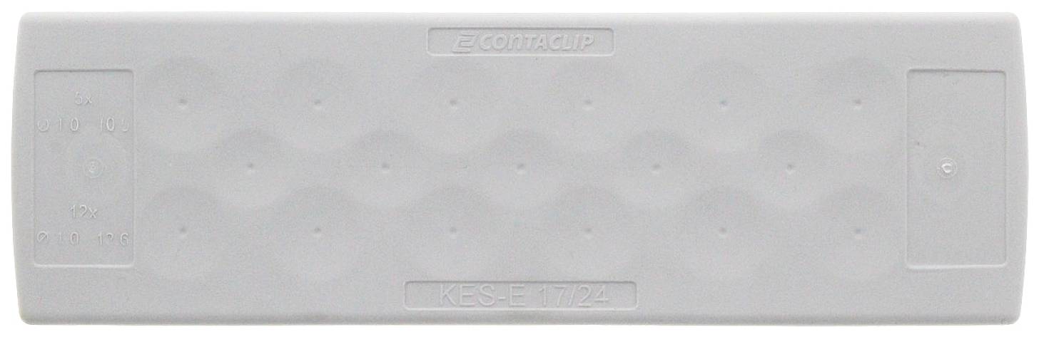 CONTA-CLIP KES-E 17/24 A GR Kabelinvoering Met doordringbaar membraan Klem-Ø (max.) 12.6 mm Plaatdikte (max.) 2.5 mm Thermoplastisch elastomeer Grijs 1 stuk(s)