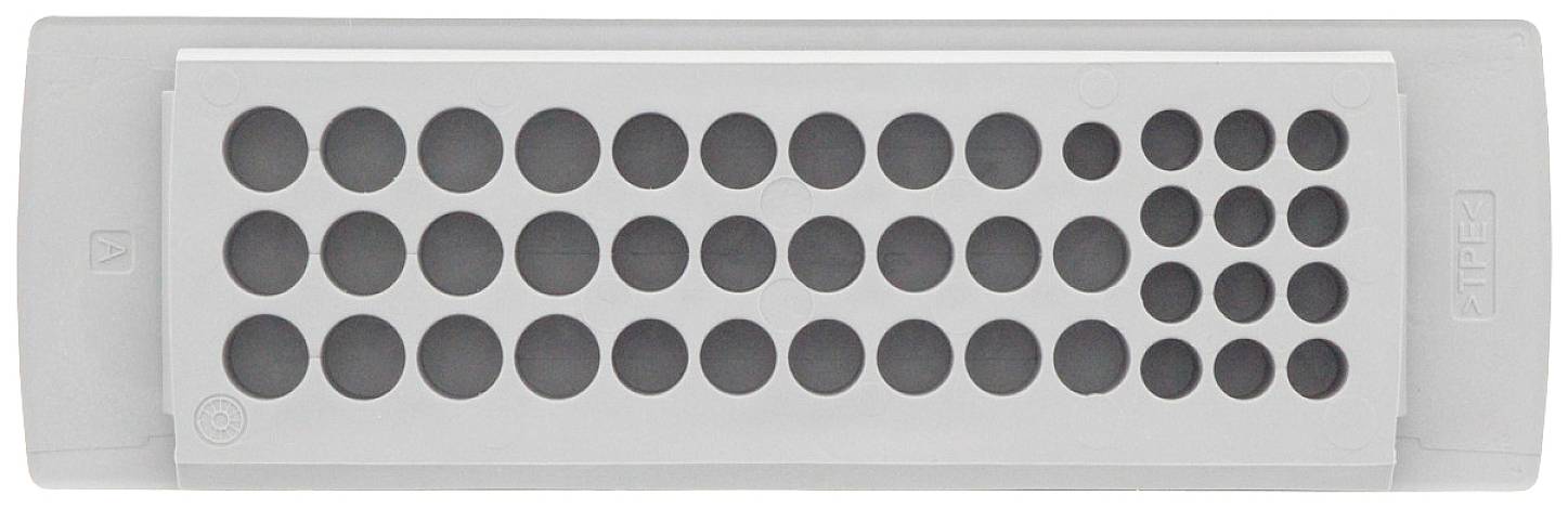 CONTA-CLIP KES-E 42/24 A GR Kabelinvoering Met snapraster, Met doordringbaar membraan Klem-Ø (max.) 7.2 mm Plaatdikte (max.) 2.5 mm Thermoplastisch elastomeer