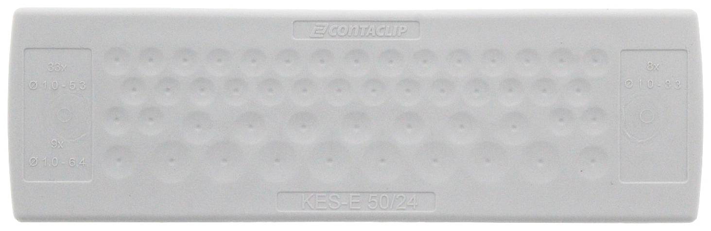 CONTA-CLIP KES-E 50/24 A GR Kabelinvoering Met snapraster, Met doordringbaar membraan Klem-Ø (max.) 8.3 mm Plaatdikte (max.) 2.5 mm Thermoplastisch elastomeer