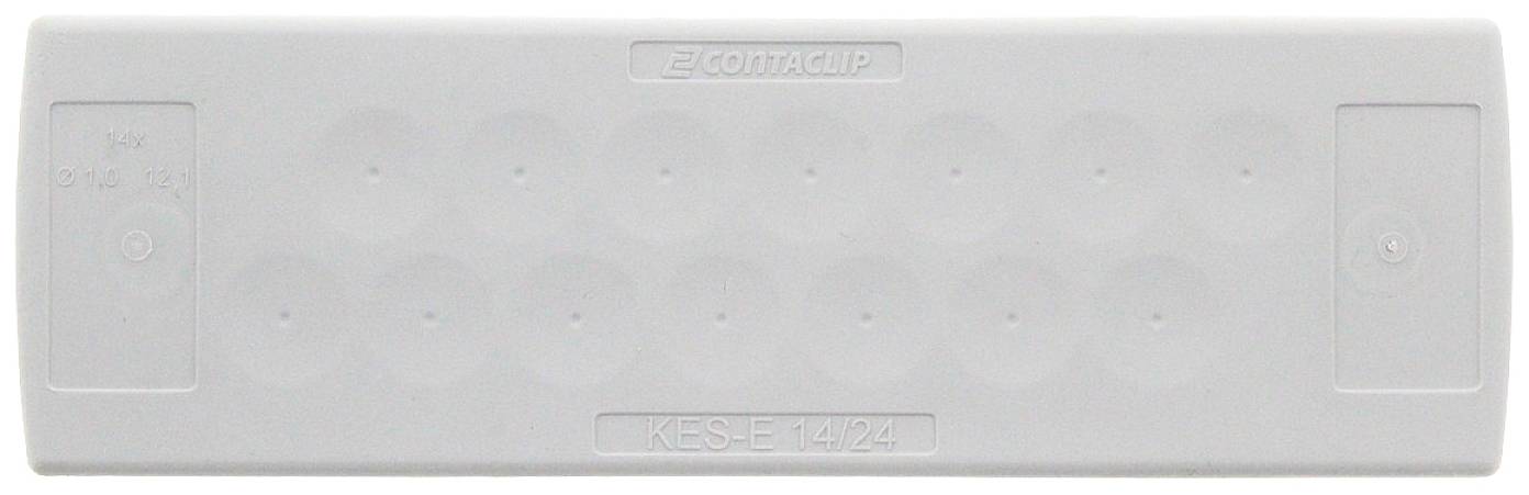 CONTA-CLIP KES-E 14/24 B GR Kabelinvoering Met snapraster, Met doordringbaar membraan Klem-Ø (max.) 12.1 mm Plaatdikte (max.) 4 mm Thermoplastisch elastomeer