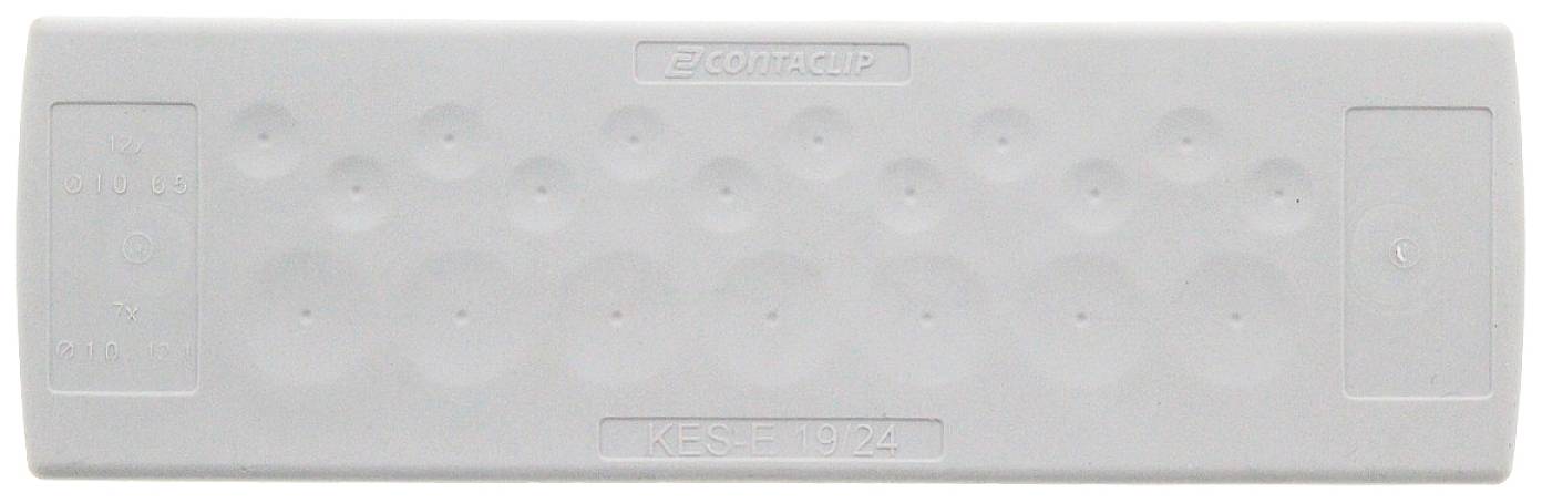 CONTA-CLIP KES-E 19/24 B GR Kabelinvoering Met snapraster, Met doordringbaar membraan Klem-Ø (max.) 12.1 mm Plaatdikte (max.) 4 mm Thermoplastisch elastomeer
