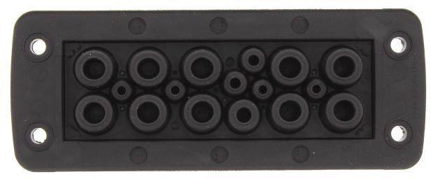 CONTA-CLIP KES 17/24 BK Kabelinvoering Met doordringbaar membraan Diameter montagegat 5.5 mm Klem-Ø (max.) 12.5 mm Polyamide 6.6 Zwart 1 stuk(s)