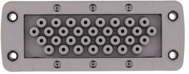 CONTA-CLIP KES 32/24 GR Kabelinvoering Met doordringbaar membraan Diameter montagegat 5.5 mm Klem-Ø (max.) 6.3 mm Polyamide 6.6 Grijs 1 stuk(s)