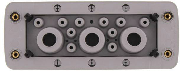 CONTA-CLIP KES-GB 13/24 GR Kabelinvoering Met doordringbaar membraan Klem-Ø (max.) 20.5 mm Plaatdikte (max.) 2 mm Polyamide 6.6 Grijs 1 stuk(s)