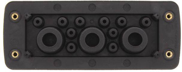 CONTA-CLIP KES-GB 13/24 BK Kabelinvoering Met doordringbaar membraan Klem-Ø (max.) 20.5 mm Plaatdikte (max.) 2 mm Polyamide 6.6 Zwart 1 stuk(s)