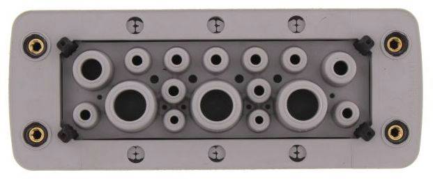 CONTA-CLIP KES-GB 16-1/24 GR Kabelinvoering 16 aansluitingen Klem-Ø (max.) 16.2 mm Plaatdikte (max.) 2 mm Polyamide 6.6 Grijs 1 stuk(s)