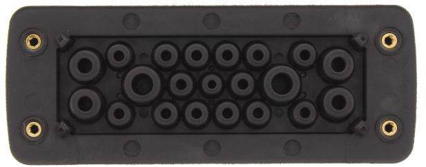 CONTA-CLIP KES-GB 21/24 BK Kabelinvoering Plaatdikte (max.) 2 mm Polyamide 6.6 Zwart 1 stuk(s)