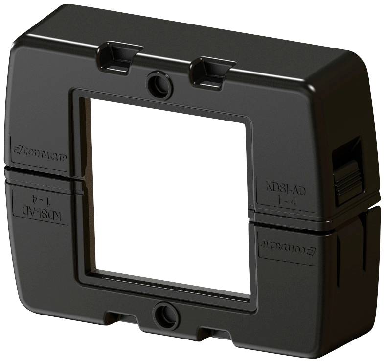 CONTA-CLIP KDSI-AD 1-4 BK Afdekkap Deksel zwart (RAL 9005) Polyamide 6.6 Zwart 1 stuk(s)
