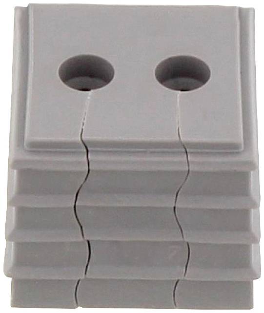 CONTA-CLIP KDS-DE 2X4-5 GR Afdichtingselement Met trekontlasting Klem-Ø (max.) 5 mm Thermoplastisch elastomeer Grijs 1 stuk(s)