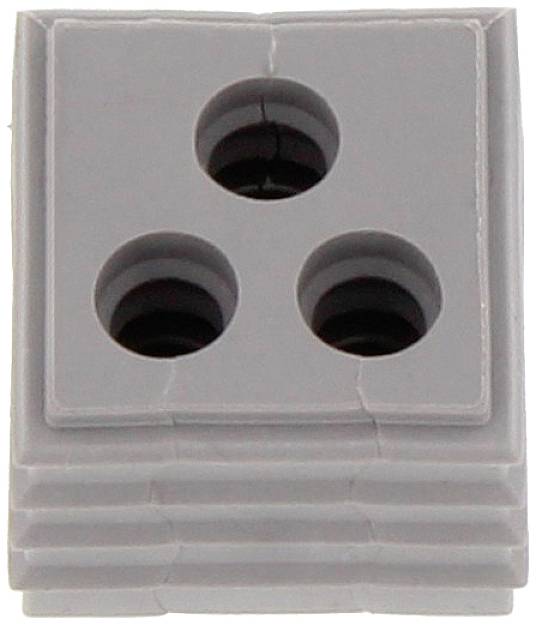 CONTA-CLIP KDS-DE 3X5-6 GR Afdichtingselement Met trekontlasting Klem-Ø (max.) 6 mm Thermoplastisch elastomeer Grijs 10 stuk(s)