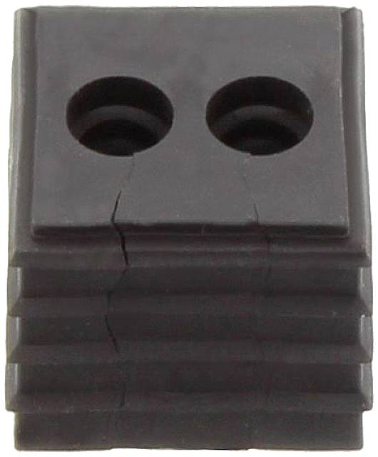 CONTA-CLIP KDS-DE 2X6,5 BK Afdichtingselement Met trekontlasting Klem-Ø (max.) 6.6 mm Thermoplastisch elastomeer Zwart 1 stuk(s)