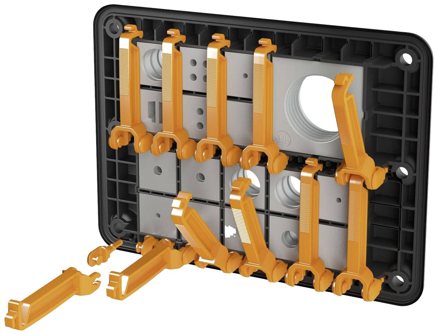 CONTA-CLIP KDS-FP-IVR OG Vergrendeling Polyamide 6.6 Oranje 1 stuk(s)