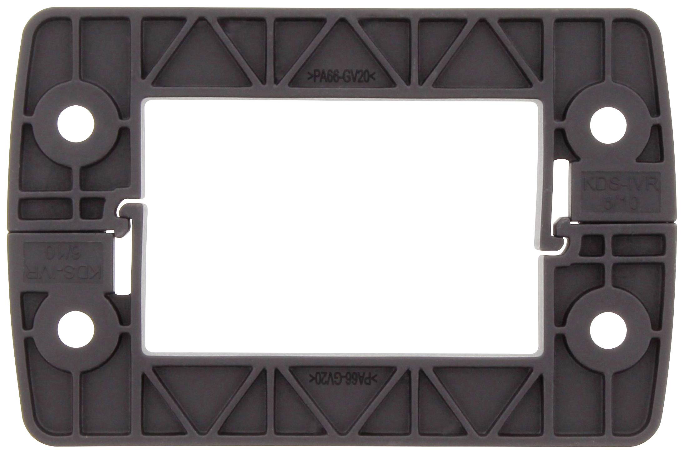 CONTA-CLIP KDS-IVR 6/10 BK Vergrendelingsframe Deksel zwart (RAL 9005) Diameter montagegat 5.5 mm Plaatdikte (max.) 3 mm Polyamide 6.6 Zwart 1 stuk(s)