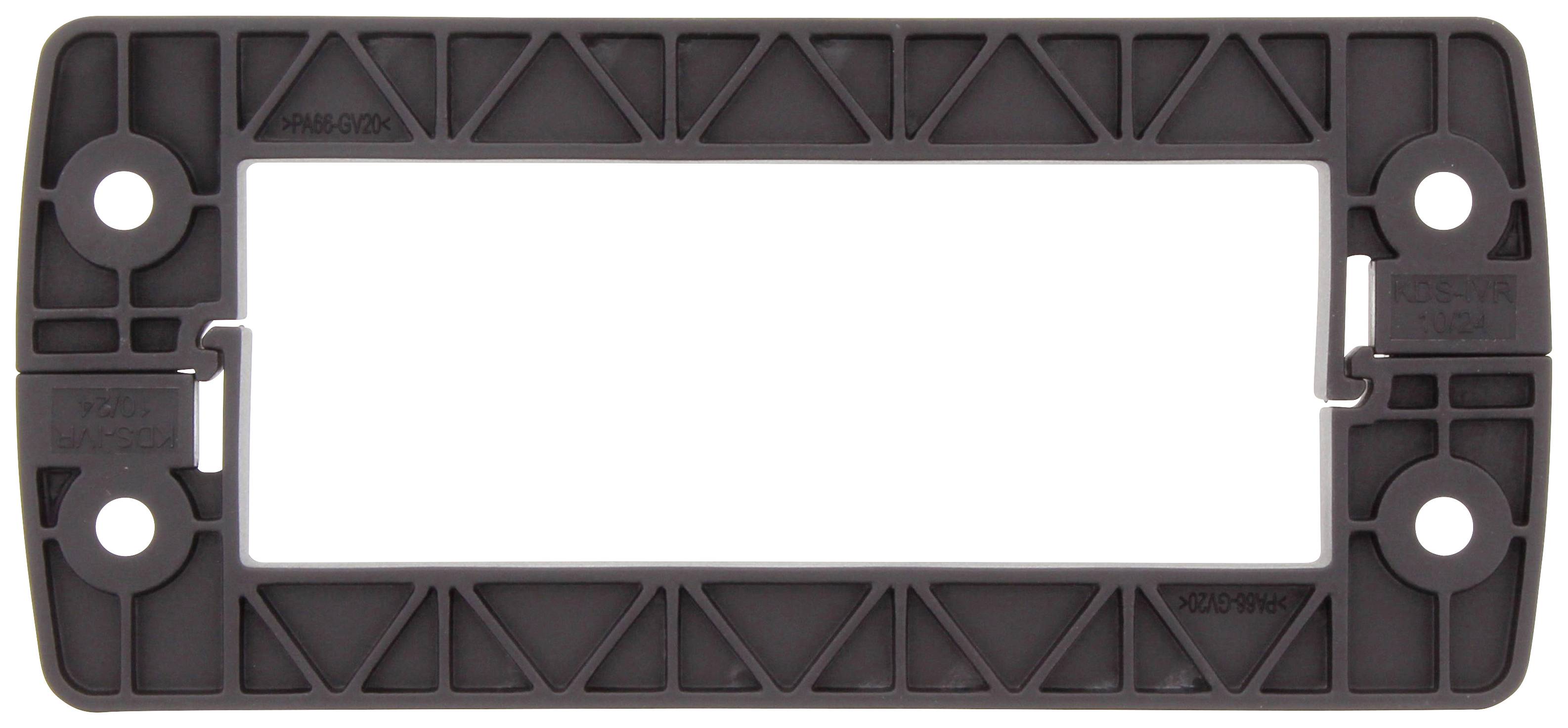 CONTA-CLIP KDS-IVR 10/24 BK Vergrendelingsframe Deksel zwart (RAL 9005) Diameter montagegat 5.5 mm Plaatdikte (max.) 3 mm Polyamide 6.6 Zwart 1 stuk(s)