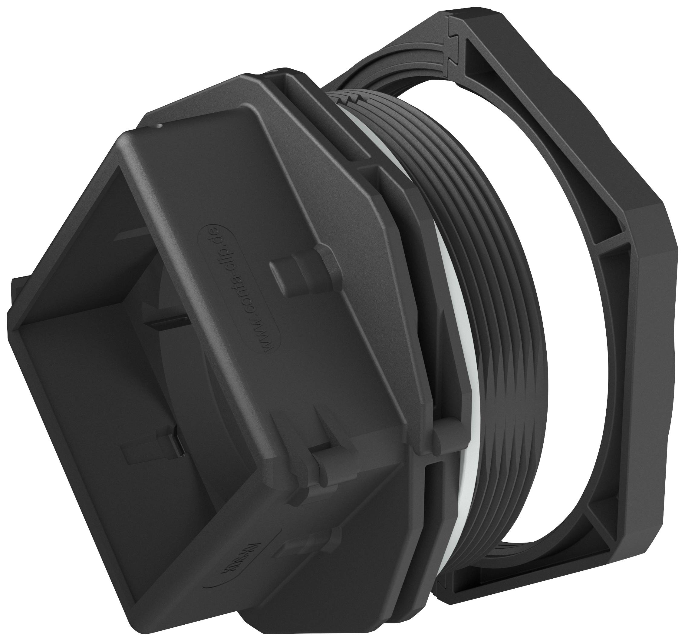 CONTA-CLIP 28615.4 Wartel Met contramoer, Met dichting, Met trekontlasting M63 M63 Polyamide 6.6 Zwart 1 stuk(s)