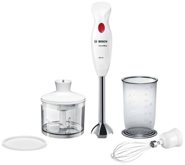 Bosch Haushalt MSM24500 štapni mikser 400 W s višenamjenskim uređajem za mljevenje bijela