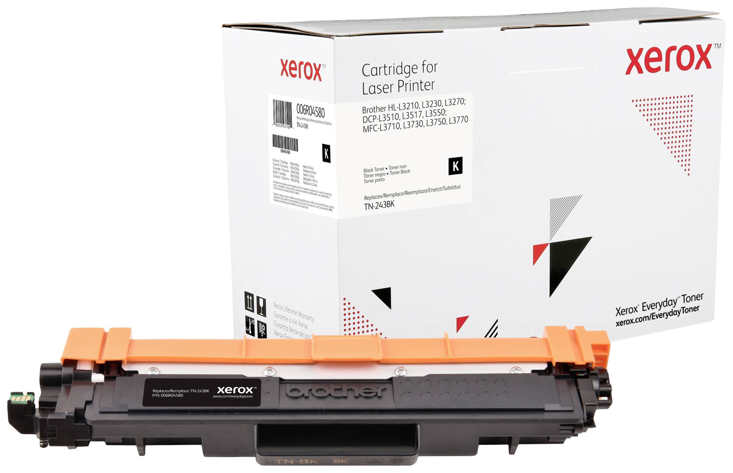 Xerox À rendement élevé compatible cartouche de toner alternative pour : Brother TN243BK pour Brother DCP L3510 DCP L3517 DCP L3550 MFC L3710 MFC L3730 MFC L3750 MFC L3770 - vue 3
