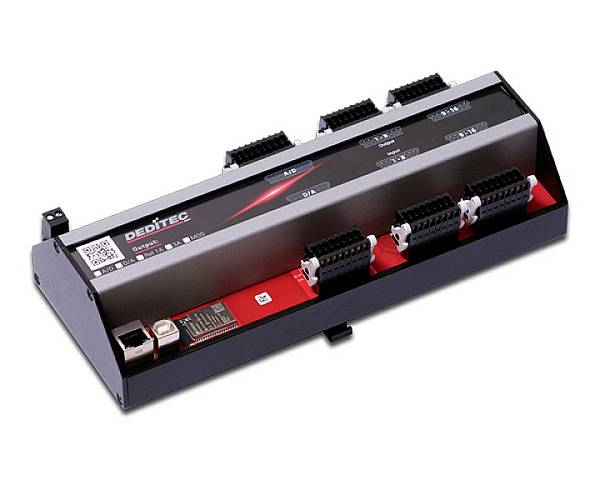Deditec BSW-AD16-DA4-OR16 BS-WEU-AD16-DA4-OR16 BS modul WiFi, Ethernet, USB    Broj analognih ulaza: 16