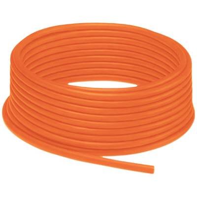 Rolica od narančastog plastičnog crijeva, smotana u krug.