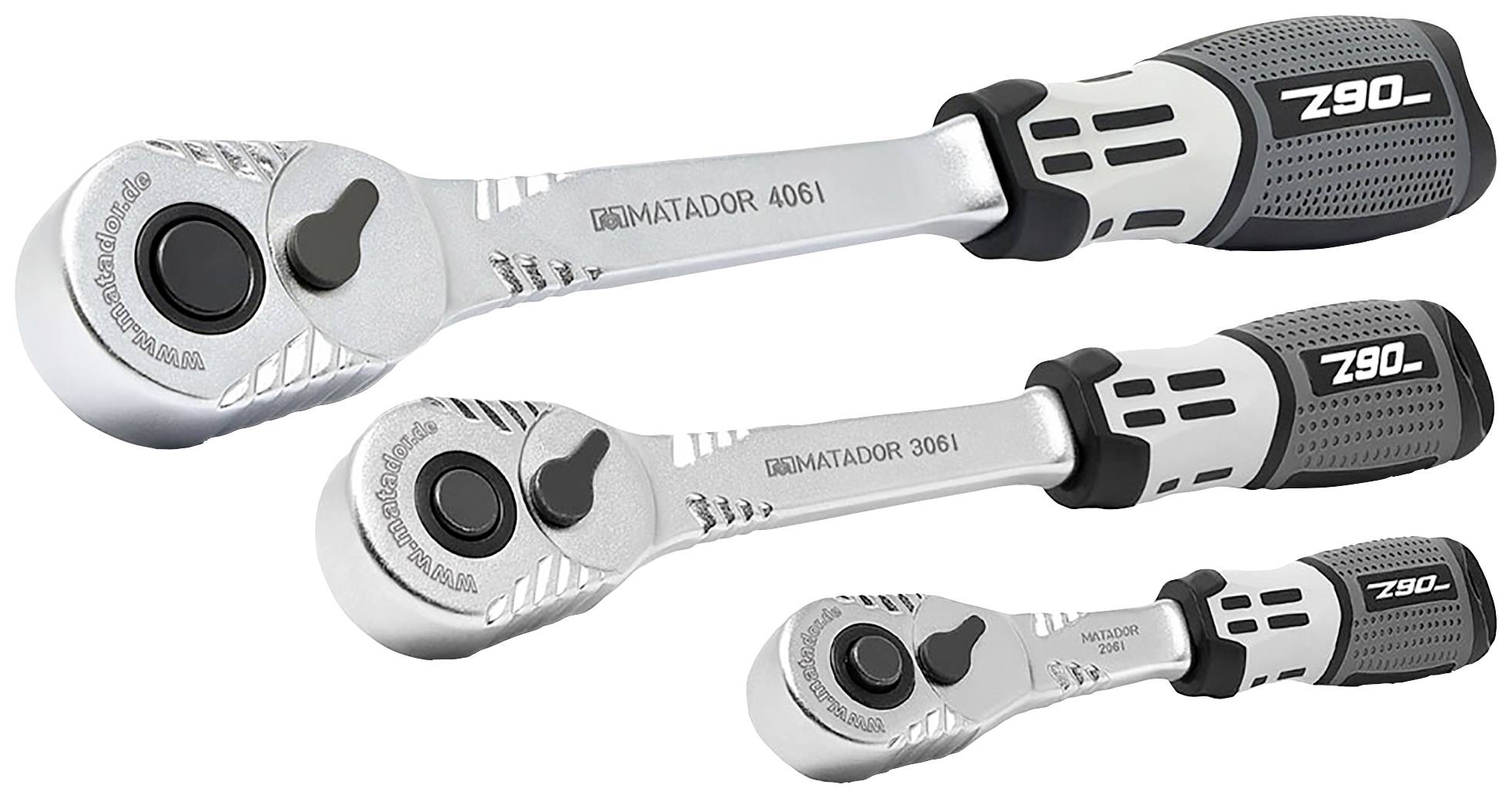Matador Schraubwerkzeuge Z90 - Dreierpack 40610093 Omschakelratel 1/4 (6,3 mm)