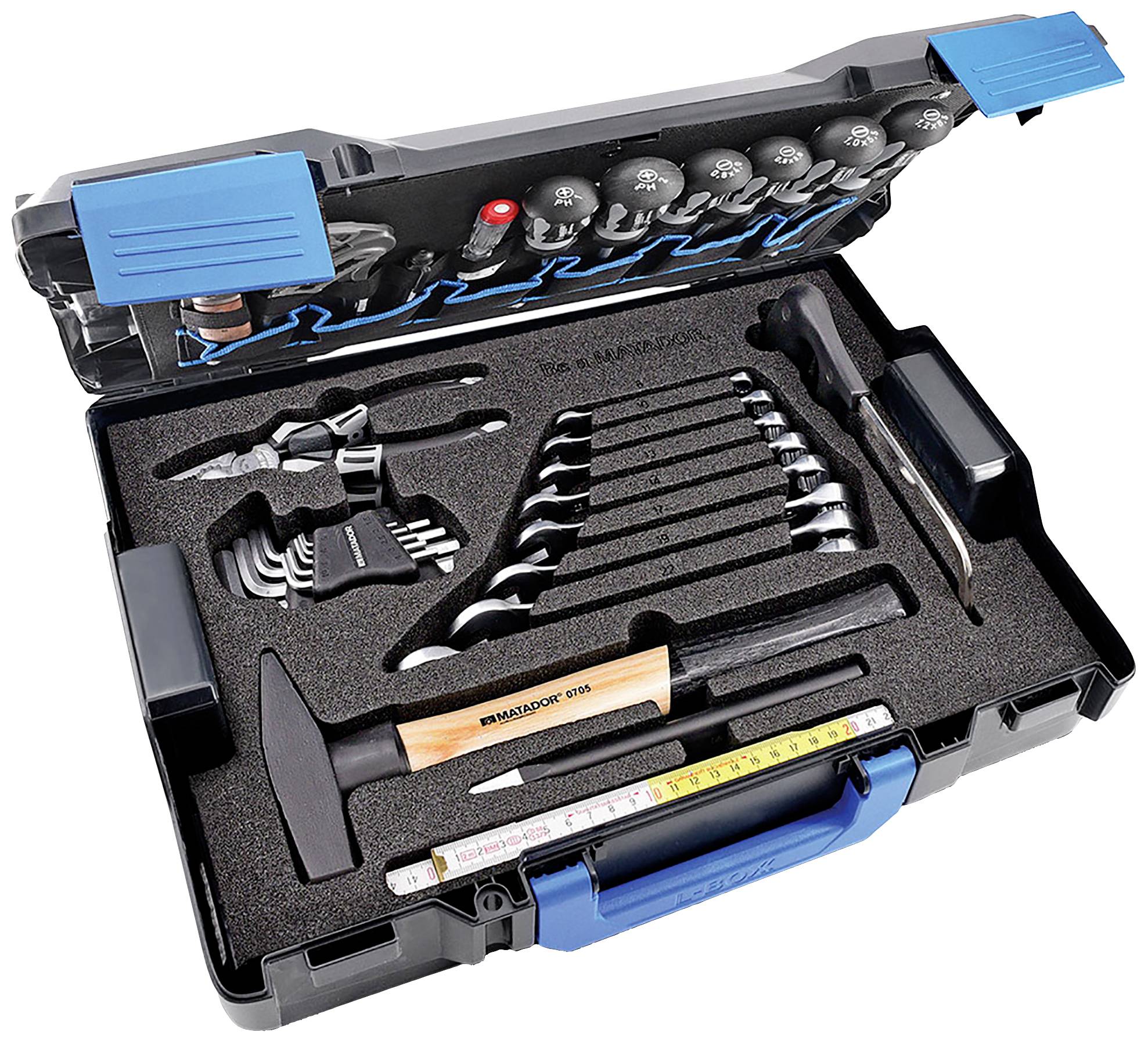 Matador Schraubwerkzeuge smartyBOX L2 81454145 Verktygsv&auml;ska med utrustning 41 delar