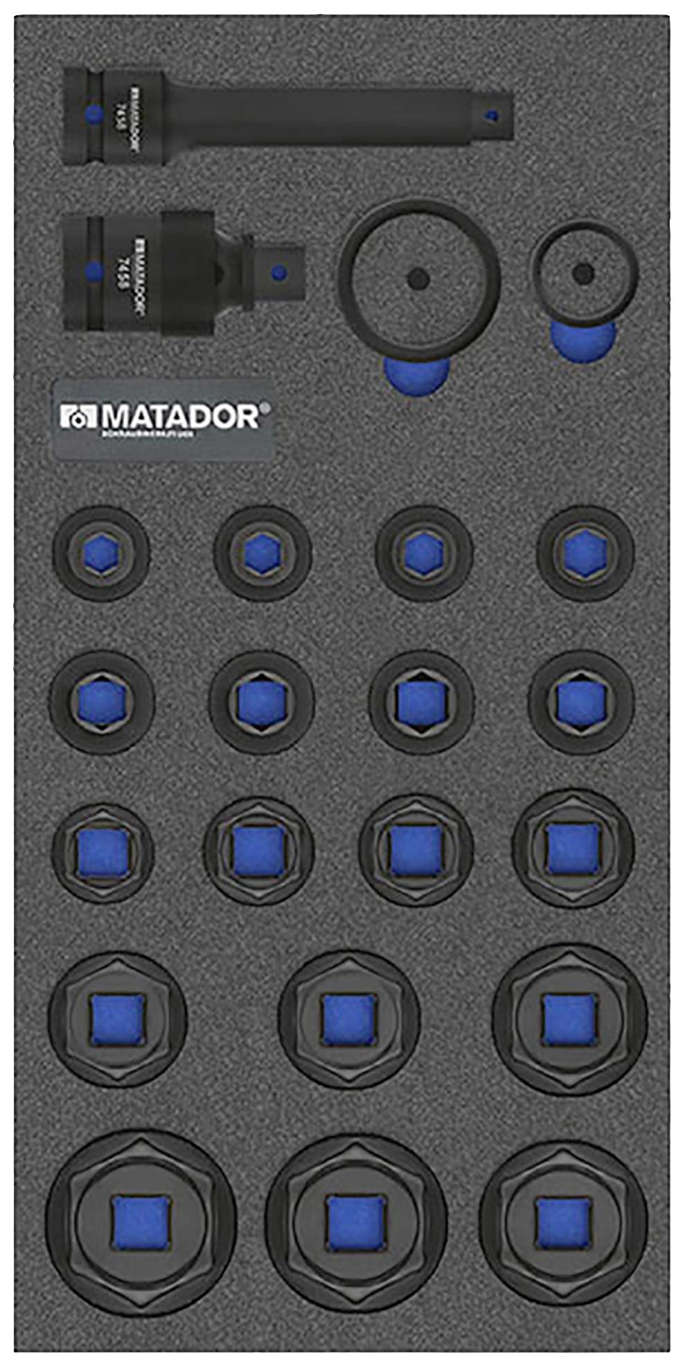 Matador Schraubwerkzeuge 81647575 Gereedschapsset MTS R: Kraft-Steckschlüssel 20(3/4), 14-tlg. 1 set(s)