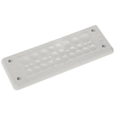 Višepodručno izvođenje MDAF 30-3 na sivoj plastičnoj pločici s različitim veličinama krugova. Razred zaštite: IP66.