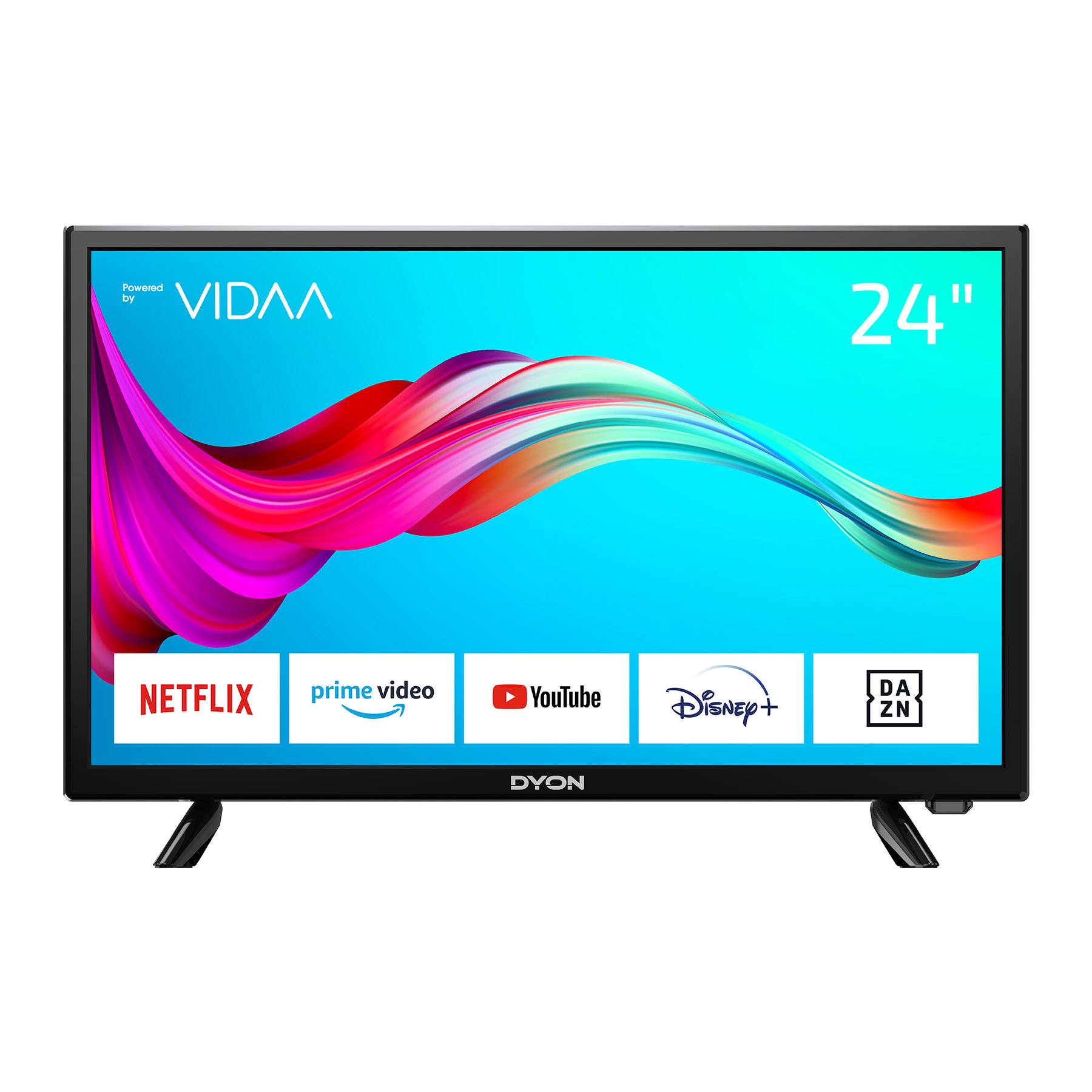 Dyon SMART 24 VX LED-TV 60 cm 24 inch Energielabel F (A - G) DVB-T2, DVB-C, DVB-S2, HD ready, Smart TV, WiFi, CI+* Zwart