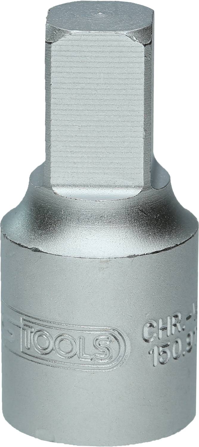 Nastavak ključa za vijke s šesterokutnom glavom, srebrne boje. Oznaka: Tools, CHR-MO, 150, 3/8 inča.