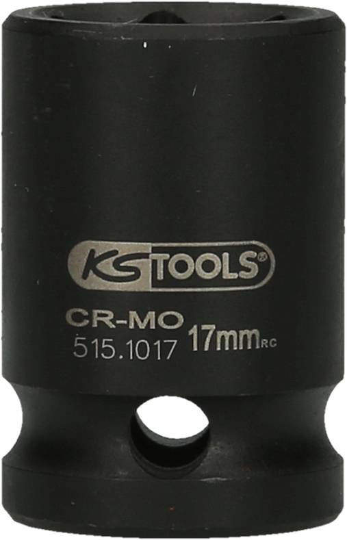 Crna čahura s natpisom 'CR-MO 17mm' i 'KS TOOLS'.