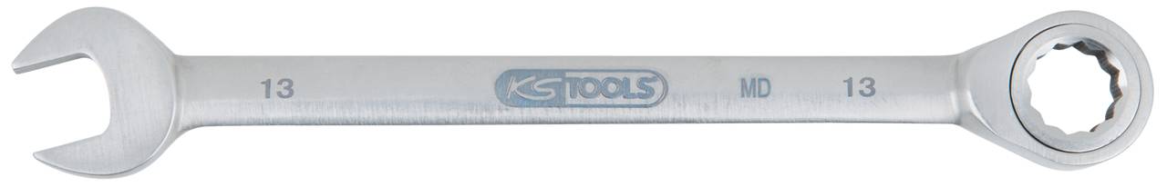 Srebrni prstenovni ključ s natpisom 'KS TOOLS' veličine '13'.