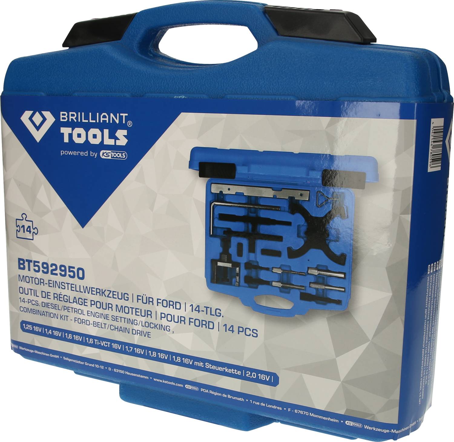 BRILLIANT TOOLS BT593000 Outil de réglage de moteur pour Ford 1.8 TDDI,  TDCI