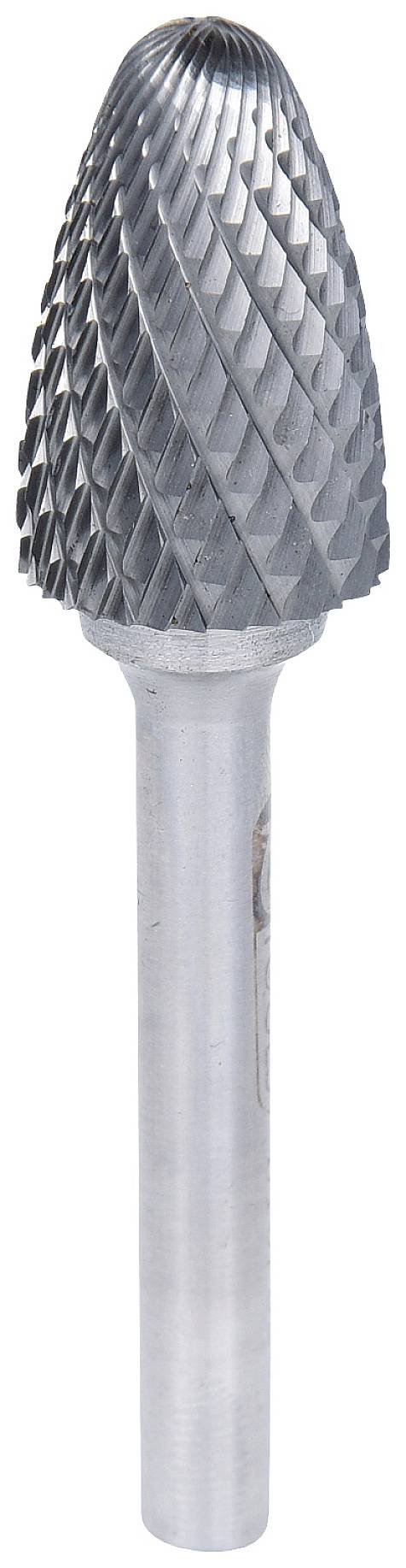 Stožasti glodaći svrdlo od metala s oštrom nazubljenošću, prikladan za precizno rezanje i brušenje materijala u obradi metala.