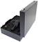 'Otvoreni crni kofer s oblikovanim umetkom koji drži uređaj s ručkom i dijelove pribora.'