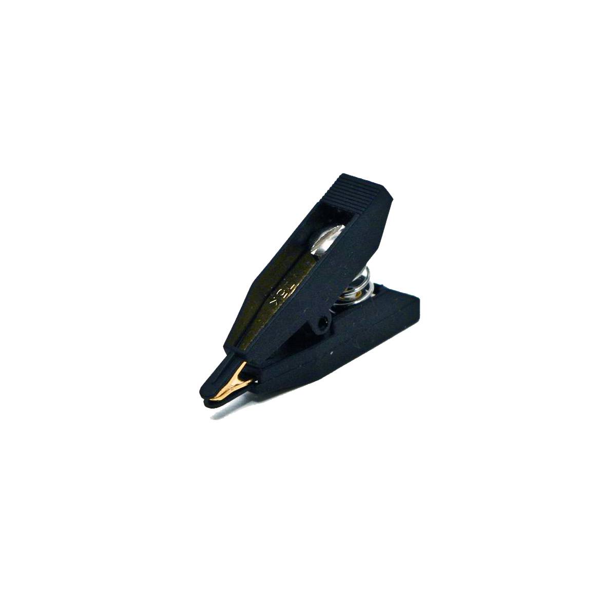 Mueller Electric BU-75K Miniatuur-Kelvin-Clip Zwart Klembereik (max.): 3 mm Lengte: 41.30 mm 1 stuk(s) Piece