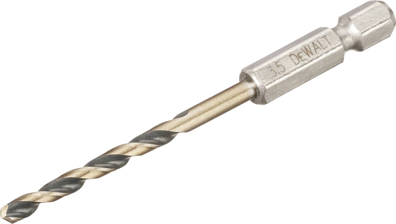 DEWALT DT20603-QZ DT20603-QZ HSS-G Metaal-spiraalboor 1 stuks 3.5 mm Gezamenlijke lengte 76 mm Corrosiebestendig Zeskant 1 stuk(s)