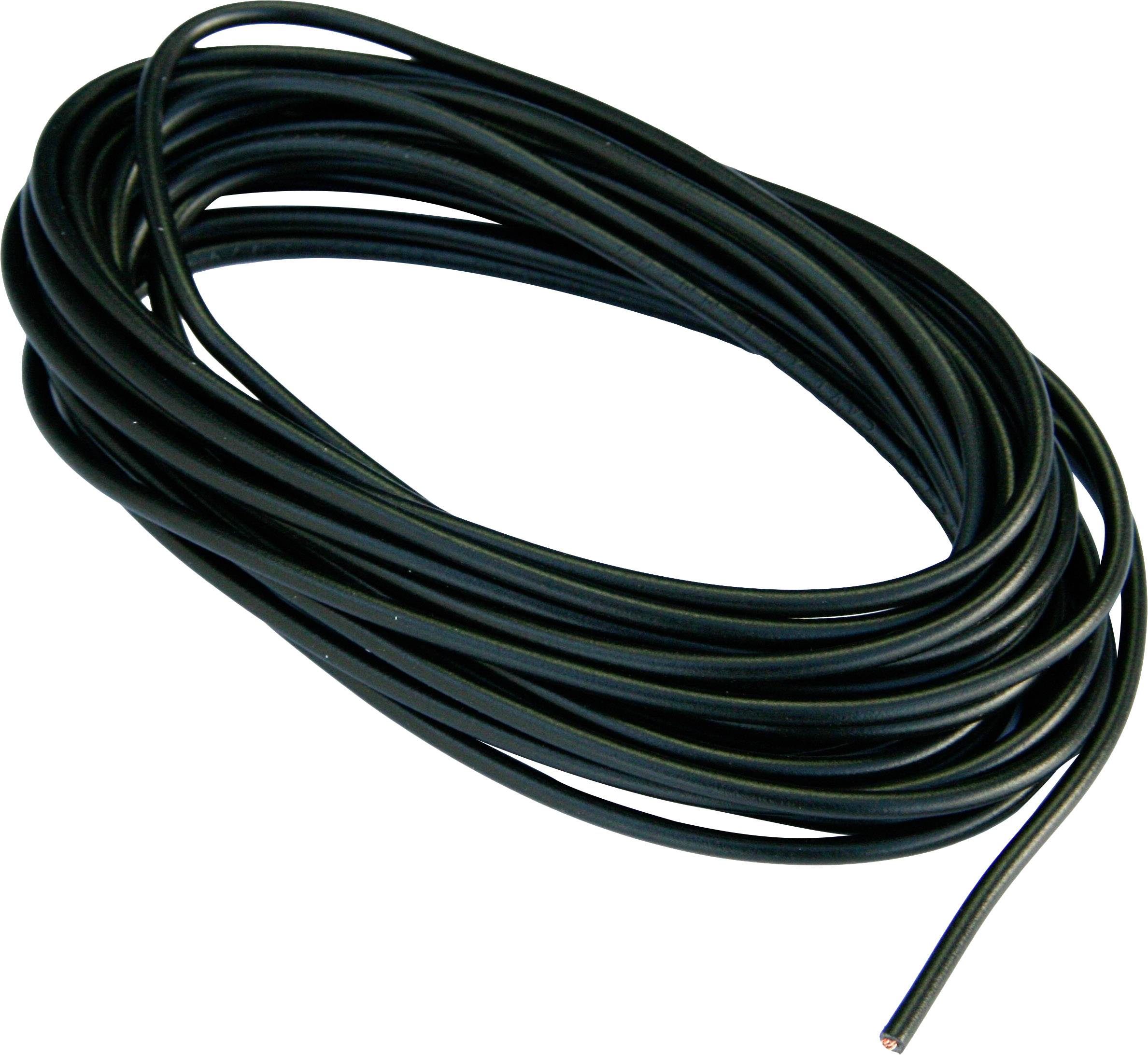 IWH Voertuigkabel 5 m, 1,5 mmm, zwart