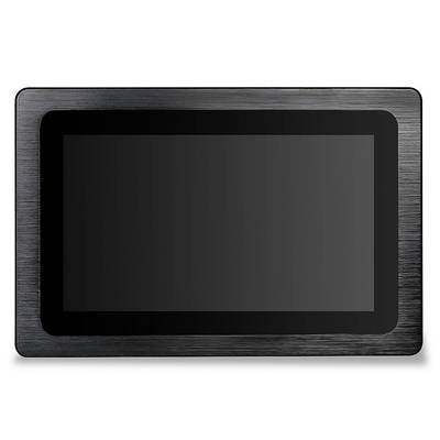 Pravokutni crni tablet s sjajnim rubom.