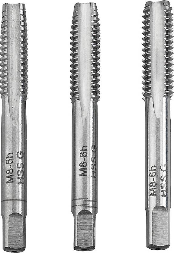 kwb 443312 Schroefdraadsnijderset 3-delig M12 1.75 DIN 352 HSS 3 stuk(s)