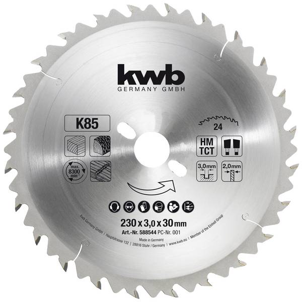 kwb  588544 list kružne pile 230 x 30 mm  1 St.