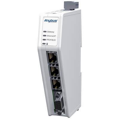 Industrijski uređaj od Anybus-a s više priključaka: Gateway, Ethernet/IP i PROFIBUS. Koristi se u industrijskim mrežama.
