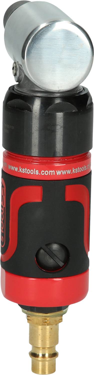 Crveni nastavak vijačkog alata s crnom ručkom i tekstom 'kstools.com' sa strane. Metalni vrh vidljiv gore.
