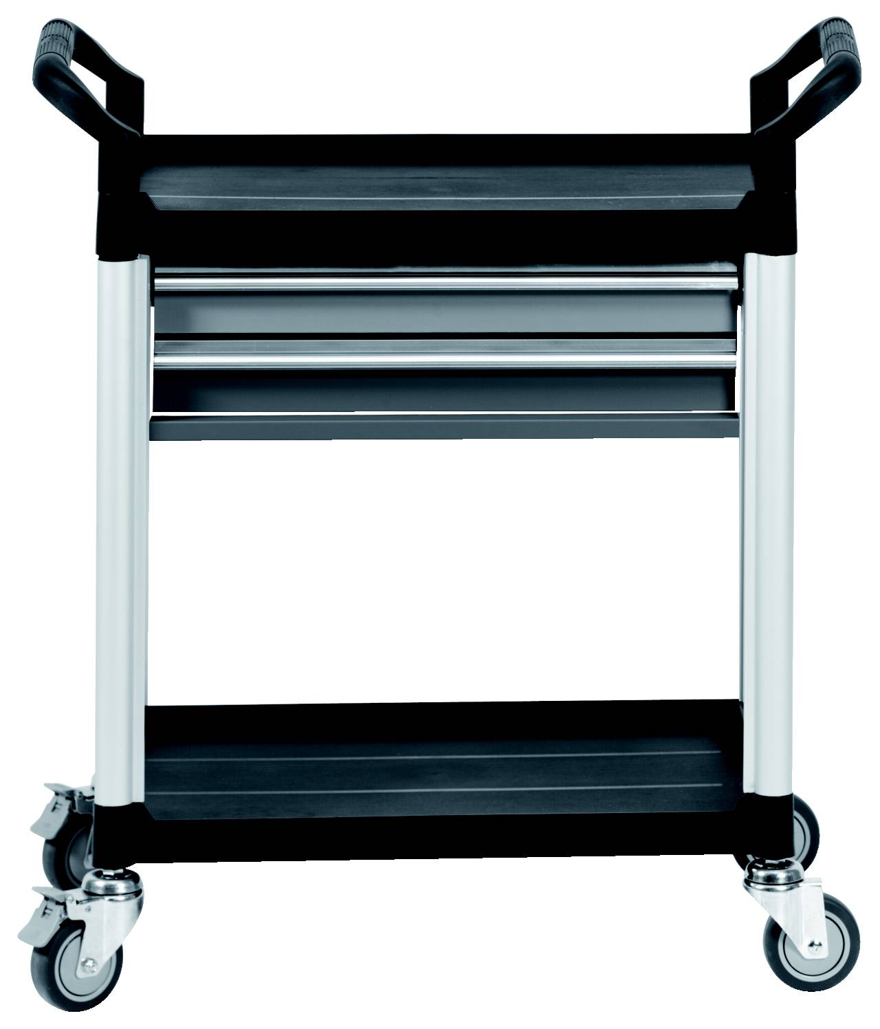 KS Tools 800.0030 Servicewagen Kunststof Kleur (specifiek): Zwart-zilver afbeelding