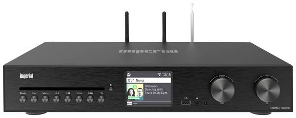 Imperial DABMAN i560 CD stereo prijemnik 2x30 W crna CD player, DAB+, Bluetooth®, USB, WLAN