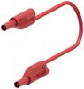 Electro PJP 240-IEC-CD1-100R mjerni vod lamelni muški konektor 2 mm lamelni muški konektor 2 mm 1.00 m crvena 1 St.