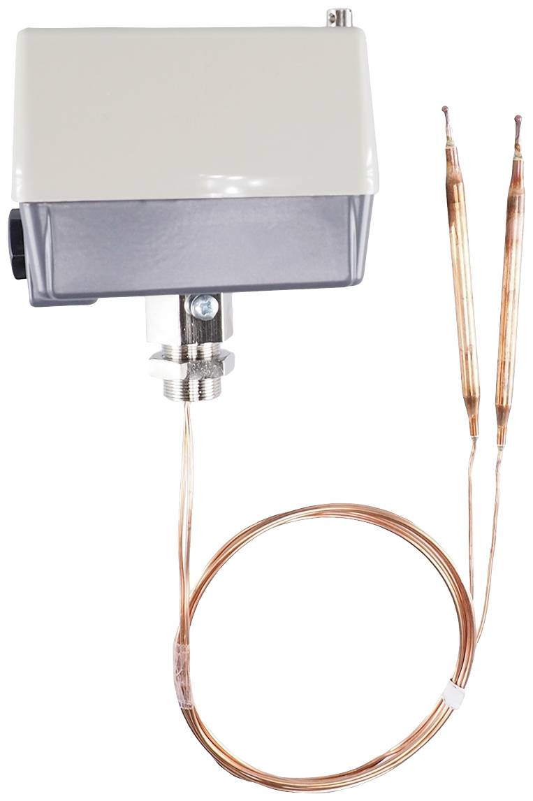 Regulator temperature s dva bakrena senzora za mjerenje i regulaciju temperatura.