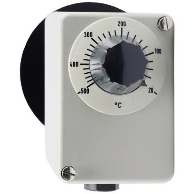 Analogni termostat s okretnim gumbom za regulaciju temperature od -30°C do 500°C.