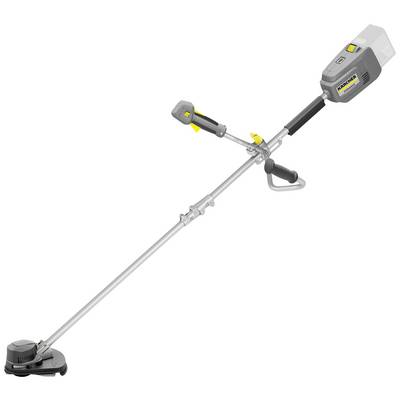 Kompaktni motorni trimer napajan akumulatorom s ergonomskom ručkom i reznom glavom. Pogodan za uređenje vrta i krajolika.